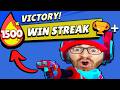 How I went on a 1500+ Win Streak in Brawl Stars! 🤯