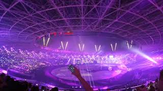 ( bad sound ) Dira Sugandi \u0026 J Flow - Unbeatable | Closing Ceremony Asian Games 2018