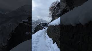 絶景雪の山寺☃️❄️🌨️