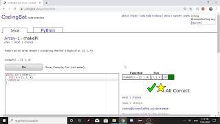 Array-1 (makePi) Java Tutorial || Codingbat.com