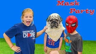 Assistant and BatBoy Have a Paw Patrol Mask Masquerade Party