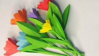 Amazing Flowers Making With Paper DIY|How to make paper flower step by step🌸 Beautiful Paper Flower