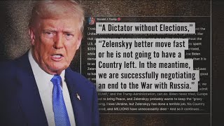 President Trump blames Ukraine for the war, even though Russia invaded 3 years ago