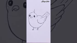 #shorts #creativeart #satisfying |Bird Drawing Easy| |Bird|