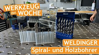 Neuer Holzbohrer-Satz 1 bis 13 mm alle 0,5mm und WELDINGER Spiralbohrer für Aluminium und Messing