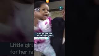 Little girl goes viral on TikTok for her rapping skills #rap #tiktok #music #viral