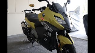 《BMW C650sportのステッカーチューン完成しました。》　大人しいバイクがこんなにスポーティに変身！