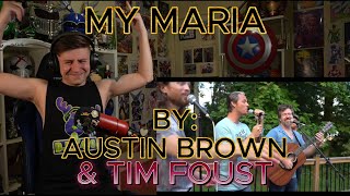 THEY SAAANNNG THIS!!!!!!!!!!! Blind reaction to Austin Brown & Tim Foust - My Maria