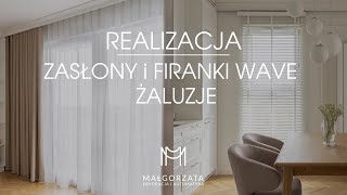 Zasłony Blackout, Firany WAVE i Żaluzje Bambusowe 50mm – Realizacja #4