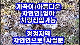 자연인임야. 포항 기북면 계곡을낀 자연인토지.나는자연인이다