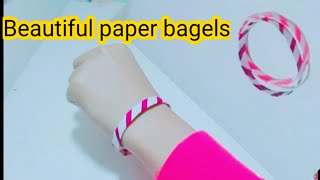 How to make simple & easy paper bangle | DIY Paper Craft Ideas, Videos & Tutorials