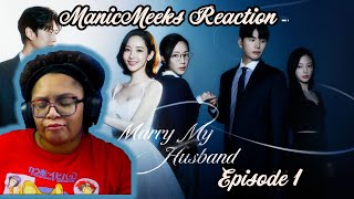 내 남편과 결혼해줘 | Marry My Husband Episode 1 Reaction! | I WOULD HAVE CAME BACK SWINGING ON BOTH OF THEM!