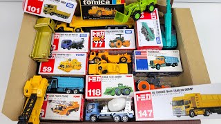 トミカ☆ 建設車両（工事車両）のミニカーを箱に戻す！働く車 Return the Tomica Construction Vehicle Minicar to the Box! workcar