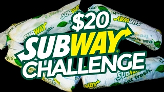 $20 SUBWAY CHALLENGE (4 FOOTLONG SANDWICHES)