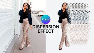 Canva tutorial : Easy dispersion effect without using canva pro
