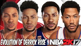 Derrick Rose Evolution - Face Comparison (NBA 2K9 - NBA 2K17)