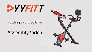 YYFITT Folding Exercise Bike Assembly Video