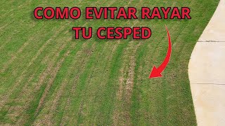 RDMJ. CUANDO TU TRACTOR HACE SURCOS RAYAS,EN TU CESPED.