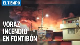 Emergencia en El Barrio Versalles de Fontibón por un voraz incendio