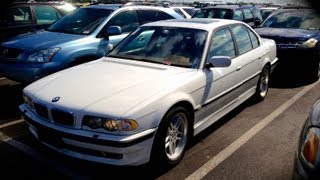 2001 BMW 740i M-Sport E38 Start Up, Quick Tour, & Rev With Exhaust View - 97K