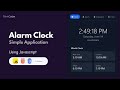 Build an Alarm Clock App Using HTML, CSS & JavaScript | Full Project Tutorial for Beginners ⏰
