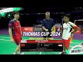 game replay Anthony sinisuka ginting vs shi yuqi || thomas cup 2024