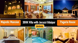 3BHK Private Pool Villa Udaipur | Budget Friendly Majestic Mansion w/ Jacuzzi Ai