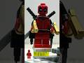 How to make Lego Deadpool without pieces from the Original Minifigure #lego #deadpoolandwolverine