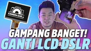 CARA GAMPANG GANTI LCD KAMERA DSLR! || Hobi Motret