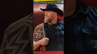 THE 🤑 richest wrestler of WWE 🤯|| Brock Lesnar & Jon Sinha 🥵|| #wwe #shortvideo #brocklesnar