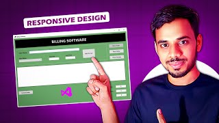 How to Make Your form Responsive using Anchor Property in Visual Studio | C# GUI Tutorial
