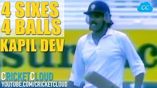 KAPIL DEV's FAMOUS 6 6 6 6 | 4 SIXES from 4 BALLS to Save Follow on | RARE VIDEO!!