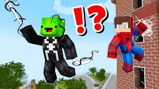 JJ and Mikey in SPIDERMAN and VENOM CHALLENGE in Minecraft / Maizen animation