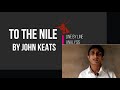 Line by Line Analysis of To the Nile by John Keats