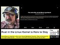 Rust in the Linux Kernel is Here to Stay