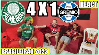 Reações Dos Flamenguistas PALMEIRAS 4X1 GRÊMIO BRASILEIRÃO 2023 REACT