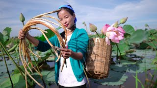 Lotus Root  - Delicious and Nutritious  Food Cooking Style in My Home Land​/ ក្រអៅឈូក