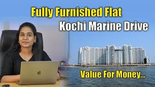 Premium Water Front Fully Furnished Flat Sale In Kochi Marine Drive | Prestige Neptune Courtyard