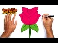 How to Draw a Rose- Art for Beginners