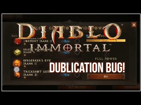Dublication bug - free gem upgrades in Diablo Immortal! F2P FAST USE IT WHILE YOU CAN!