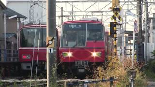 名鉄5700系（5705F）普通　笠松行き　竹鼻線　南宿駅到着～発車