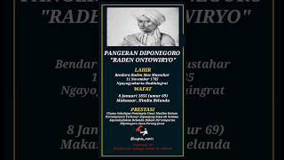 Siapa Pemimpin Perang Diponegoro atau Perang Jawa? PANGERAN DIPONEGORO atau RADEN ONTOWIRYO#biografi