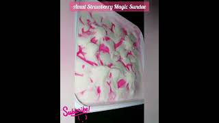 Amul strawberry magic sundae ice cream #shorts #shortvideo 🍓🍧