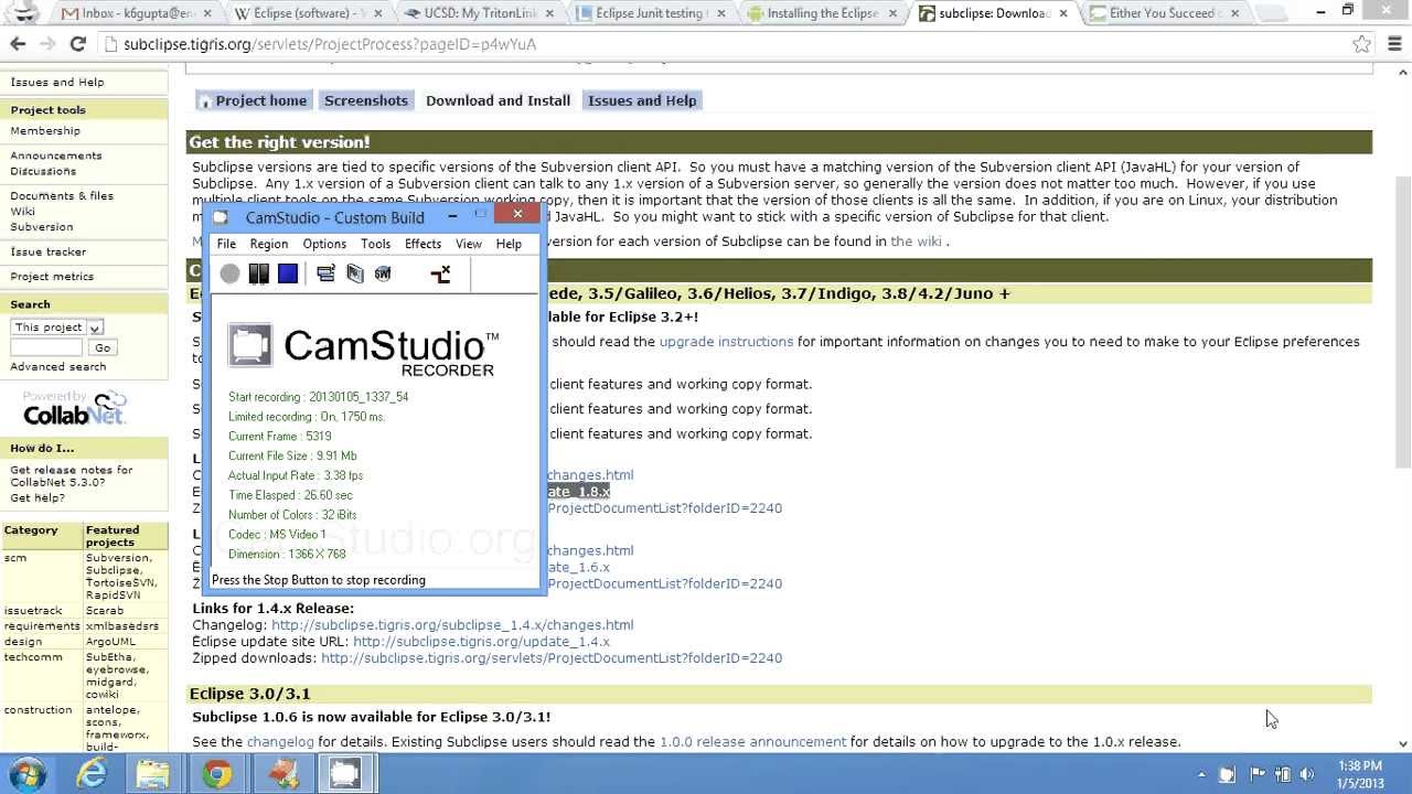 Subclipse Plugin Installation On Eclipse Youtube Subclipse Plugin Installation On Eclipse Youtube