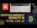 How To Make Cryptocurrency Website In HTML CSS JS | Add Cryptocurrency Price On Website