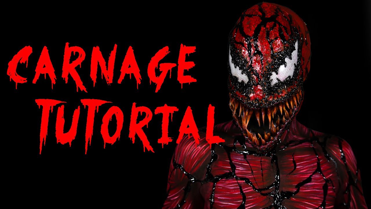 Carnage Spiderman Face Paint