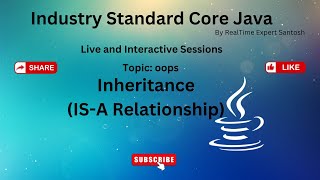 Inheritance(Is-A Relationship) in java|Java Tutorial|Java 2024|Full Stack Java |Online Java Training