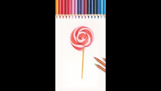 【彩鉛教學】彩鉛超詳細講解棒棒糖畫法丨color pencil drawing