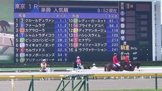 東京競馬場🐎第1レース馬場入場実況アナウンス