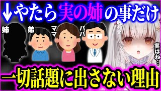 パパや弟のネタはよく配信で話すが、\